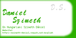 daniel szimeth business card