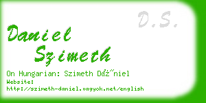 daniel szimeth business card